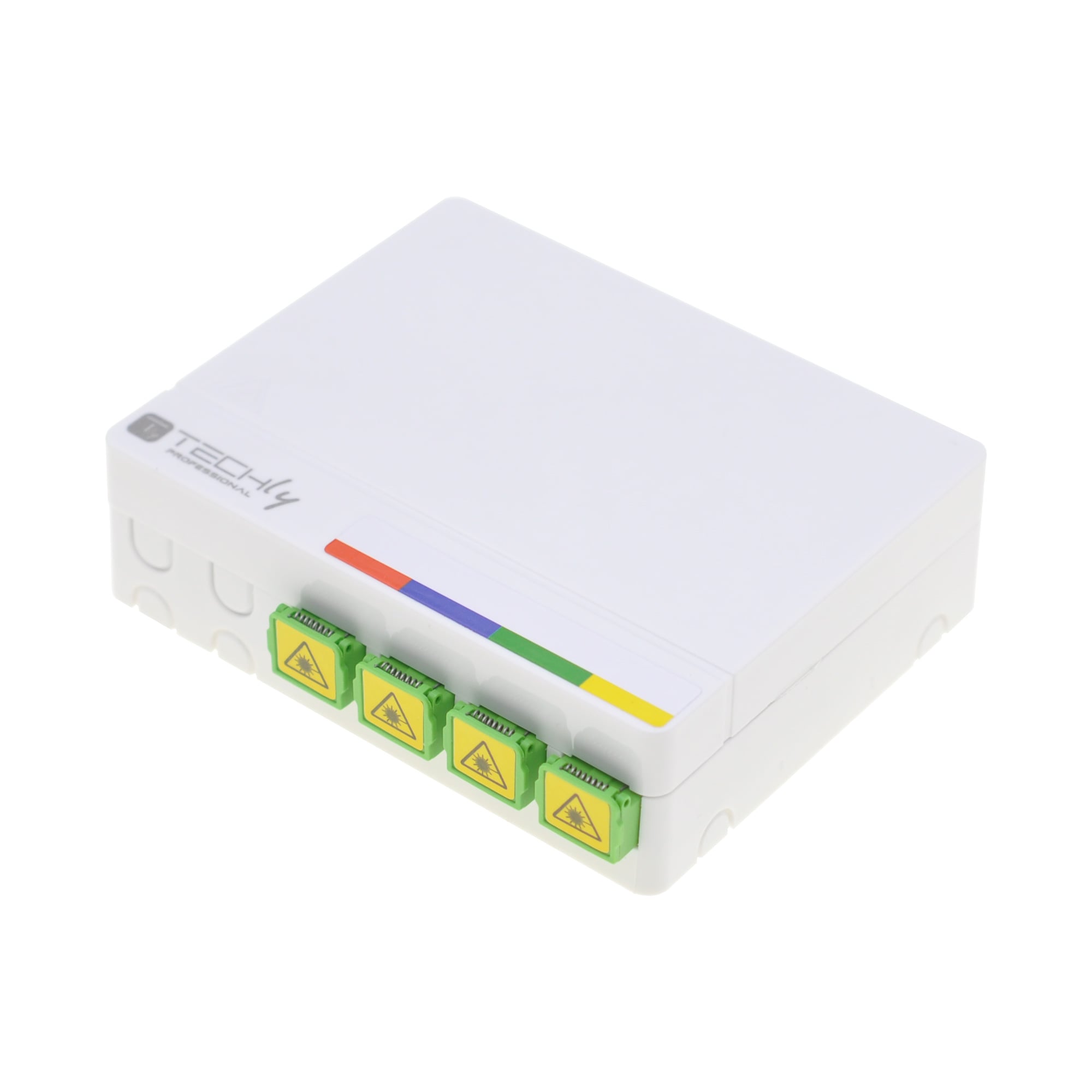 Scatola di Terminazione Ottica di Appartamento (STOA) FTTH per 4 fibre SC-APC a muro