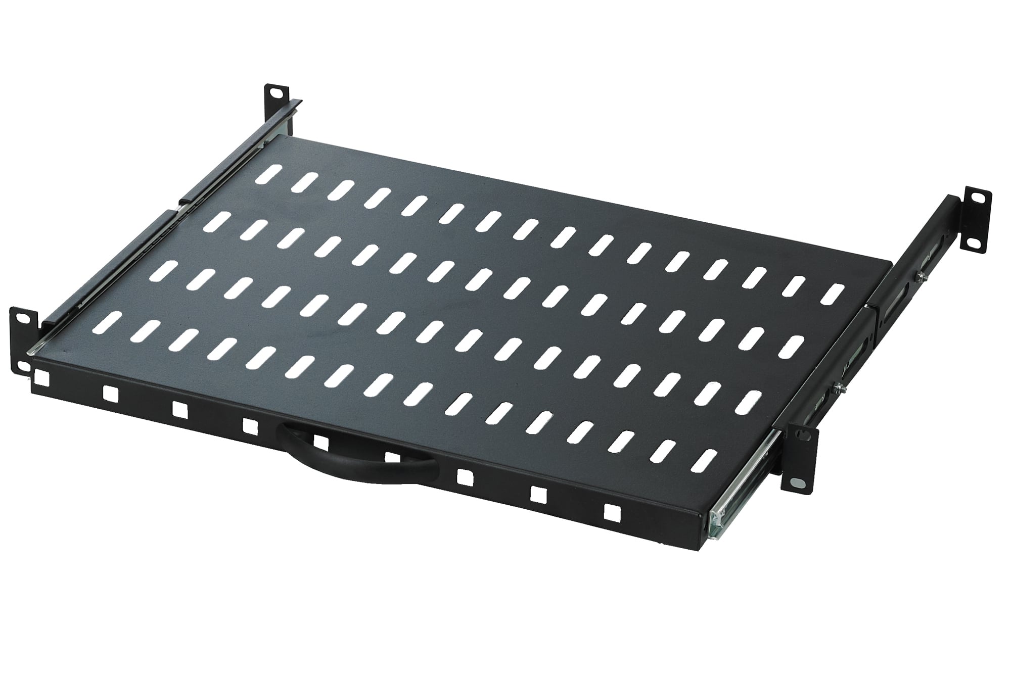 Mensola per Rack 19'' 600 mm Estraibile da 1U Nero