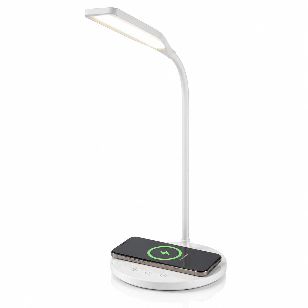 Lampada a 36 LED da Scrivania con Caricatore Wireless Integrato per Smartphone