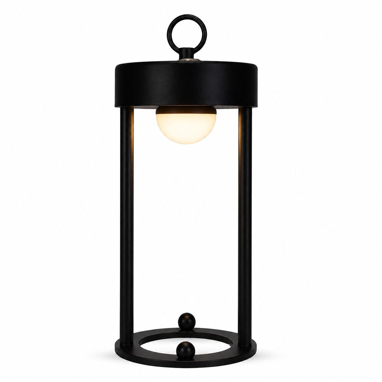 Lampada da Tavolo LED Portatile in Ferro con Maniglia