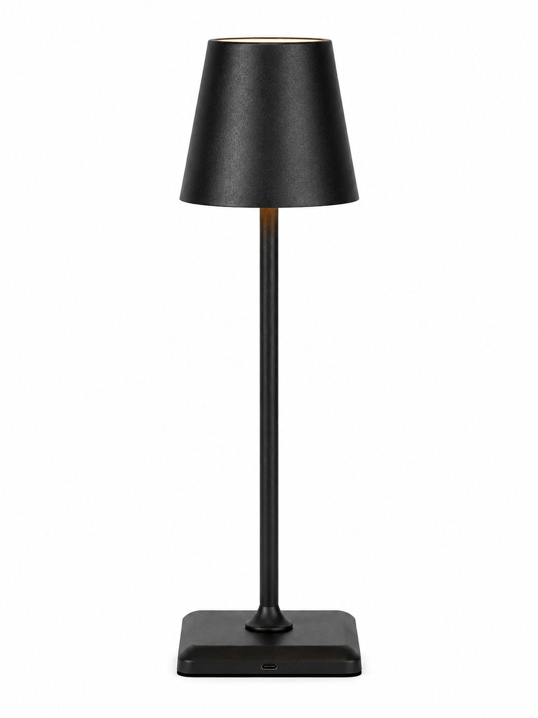 Lampada da Tavolo LED Senza Fili USB-C™ Dimmerabile in Metallo Nero