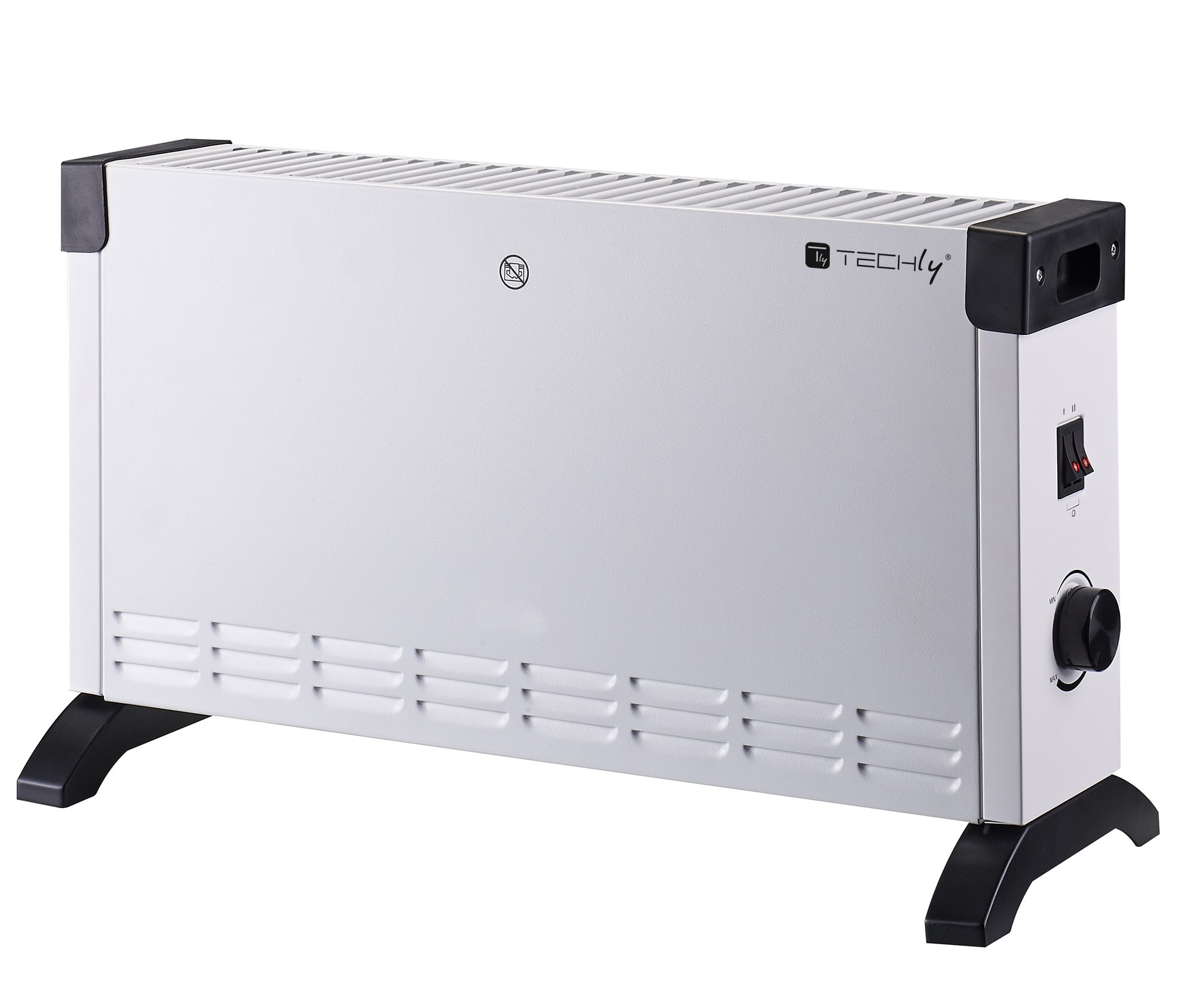 Termoconvettore Indipendente Termoventilatore a Pavimento Riscaldatore Elettrico 2000W