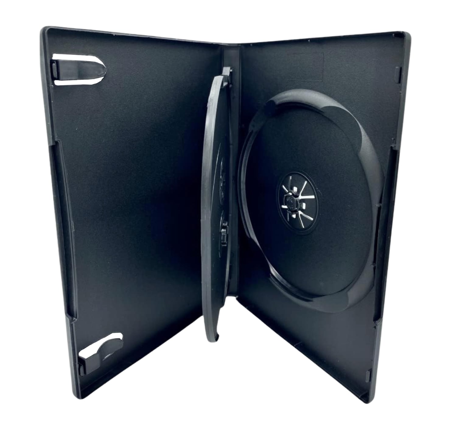Custodia Tripla DVD con Vassoio Oscillante Box Nero