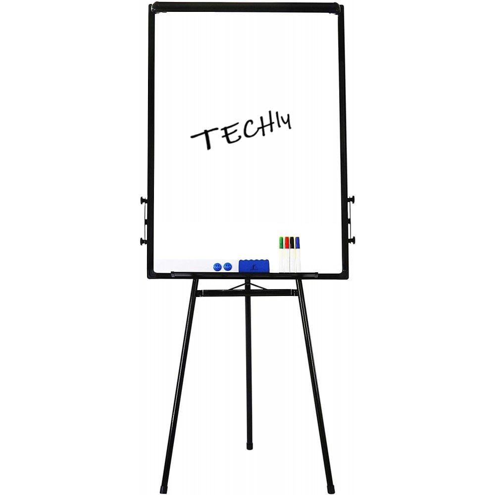 Lavagna Magnetica Flipchart Fogli Mobili 60x90 cm Altezza Regolabile