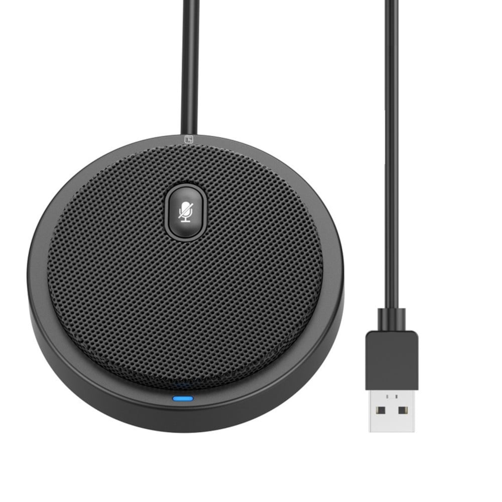 Microfono USB Omnidirezionale da Conferenza con Tasto Muto