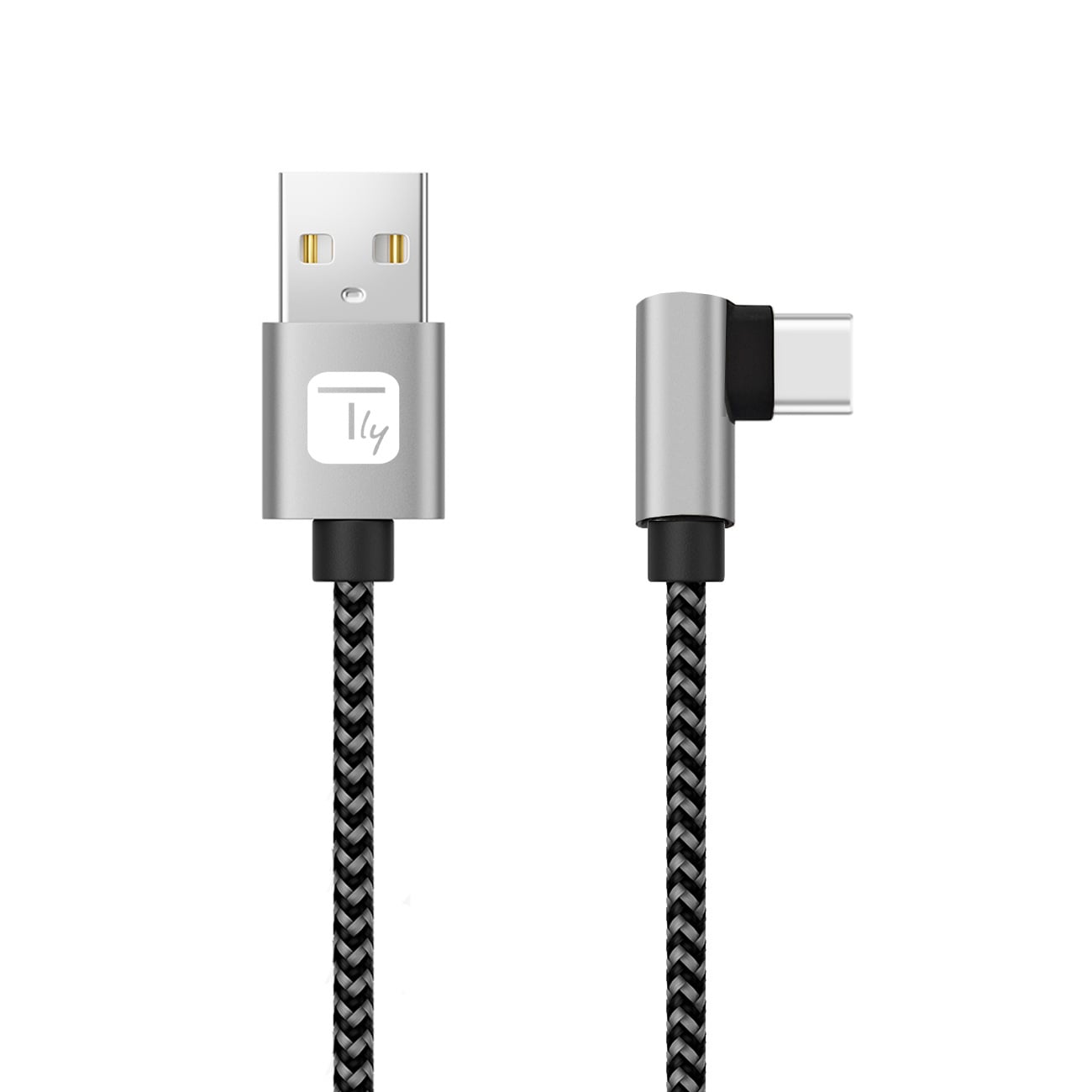 Cavo USB A Maschio 2.0 / USB-C™ Maschio Angolato 2A 2 m Alluminio