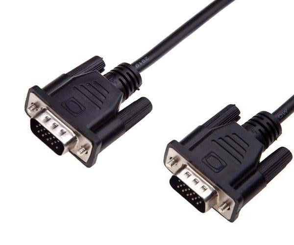 Cavo monitor SVGA standard M/M 7,5 mt NERO