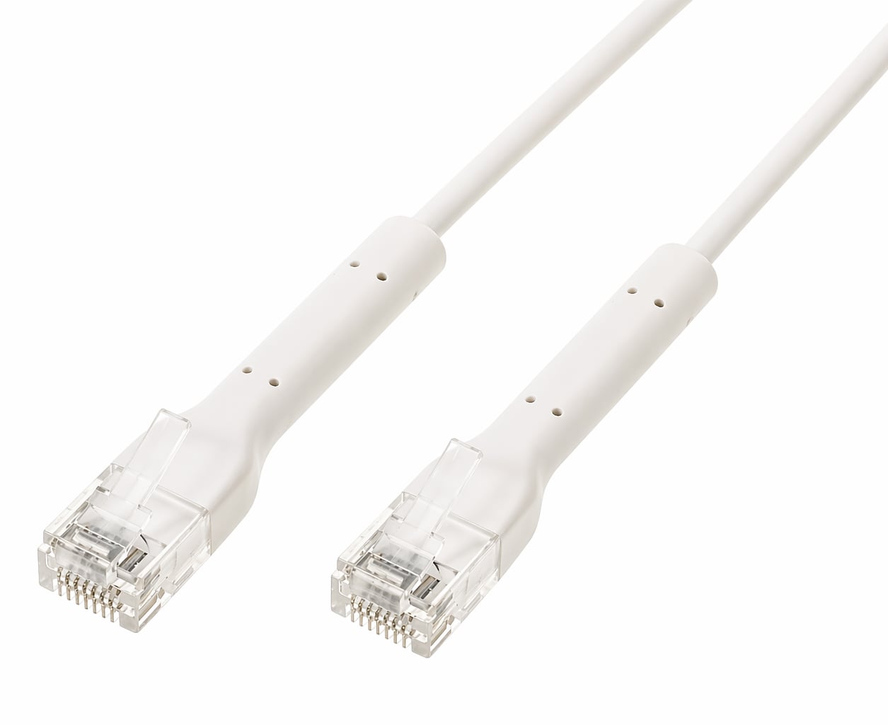 Cavo Slim Patch di Rete Pieghevole in Rame Cat.6A U/UTP 2m Bianco