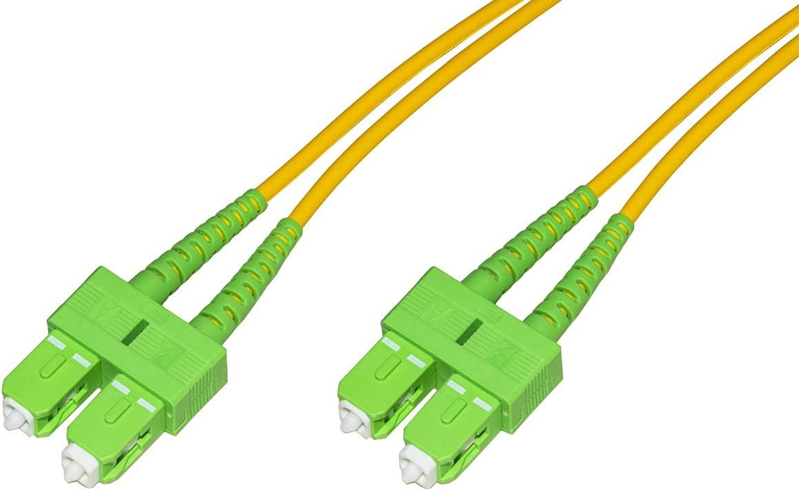 Cavo Fibra Ottica Monomodale OS2 SC/APC Duplex a SC/APC Duplex 9/125 G657.A2 5m