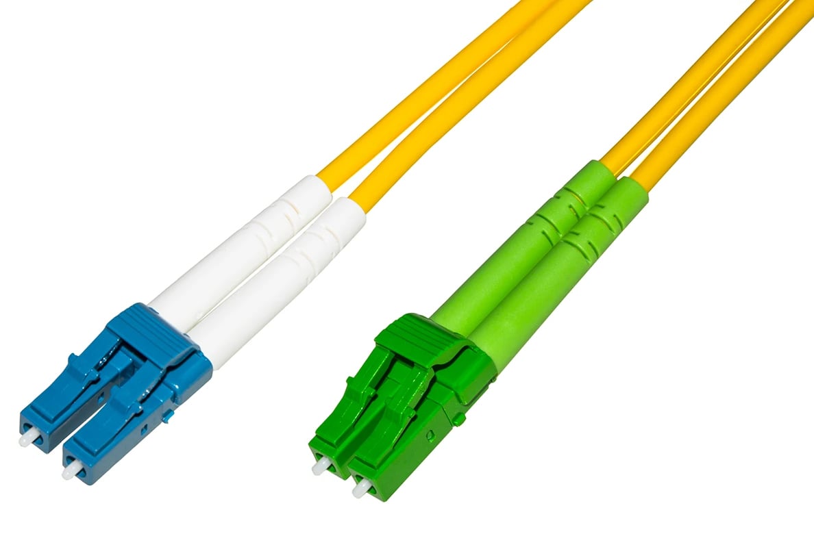 Cavo in Fibra Ottica Monomodale OS2 LC-APC Duplex a LC-UPC Duplex 9/125 G657.A2 3m