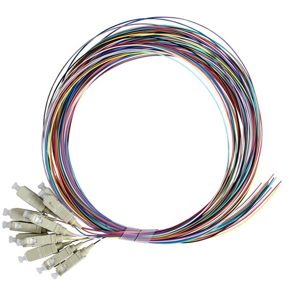 Set 12 Pigtail Fibra Ottica Multimodale OM3 SC 50/125 2 m