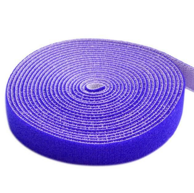 Rotolo di Feltro Adesivo Fermacavi Lunghezza 25 m Larghezza 10 mm Blu