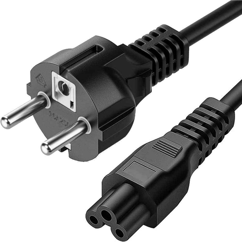 Cavo alimentazione C5 F a Schuko 1,8 mt nero