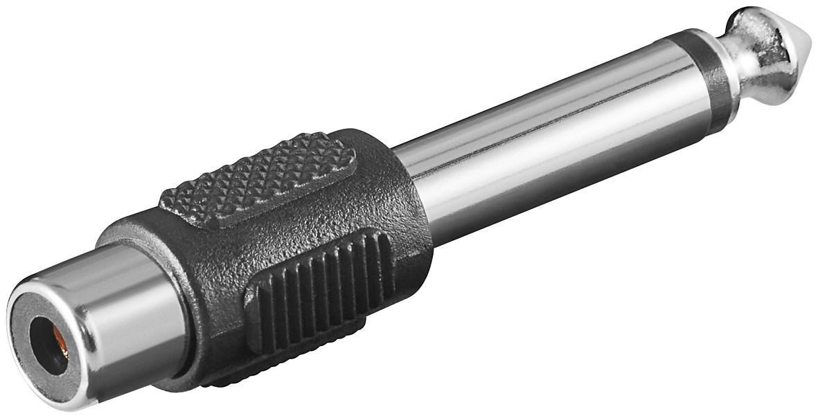 Adattatore Audio 6.3mm Mono Maschio a RCA Femmina