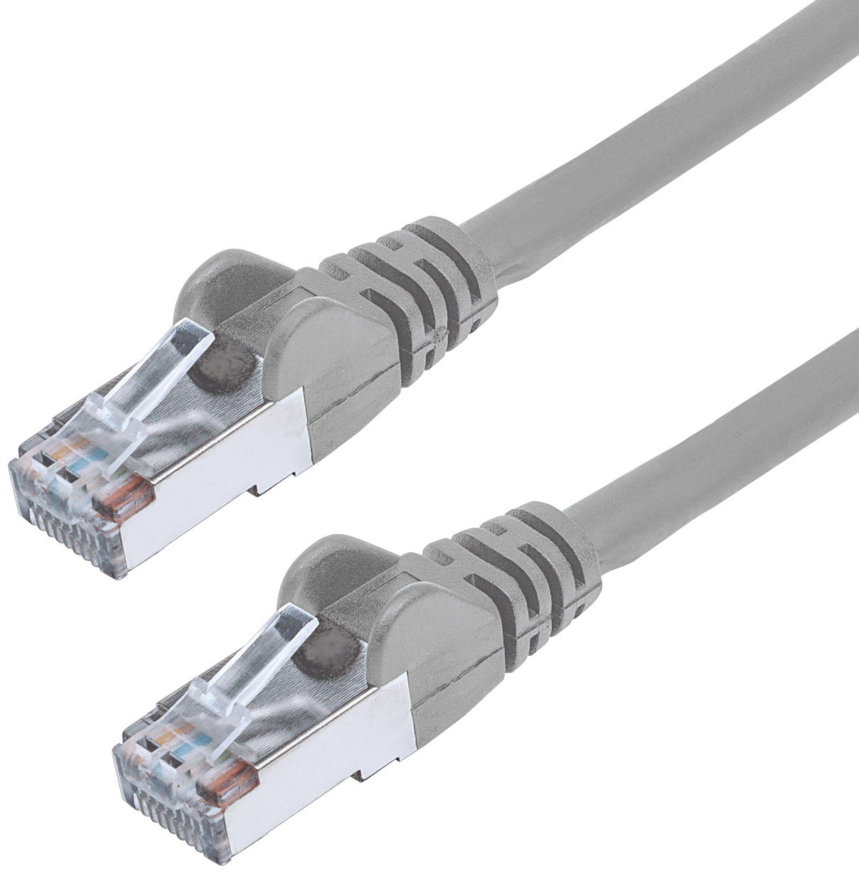 Cavo di rete Patch in Rame Schermato Cat. 5e Grigio F/UTP 2 m