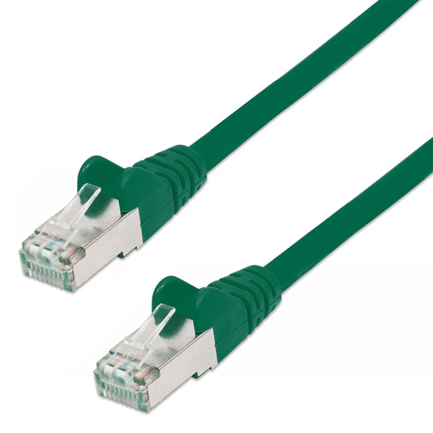 Cavo di rete Patch in Rame Schermato Cat. 5e Verde F/UTP 0,5 m