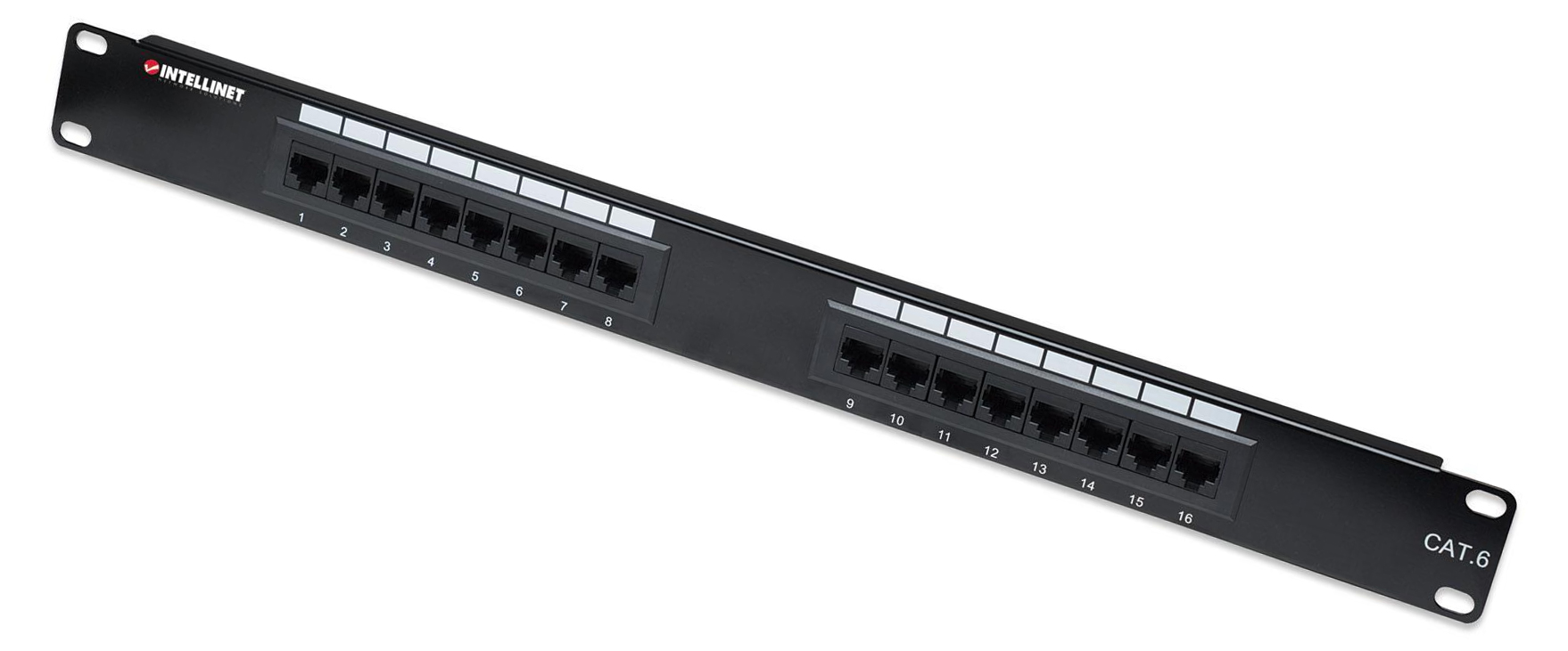 Pannello patch UTP 16 posti RJ45 cat. 6