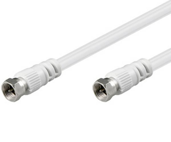 Cavo Antenna Satellite F/F 5 mt bianco