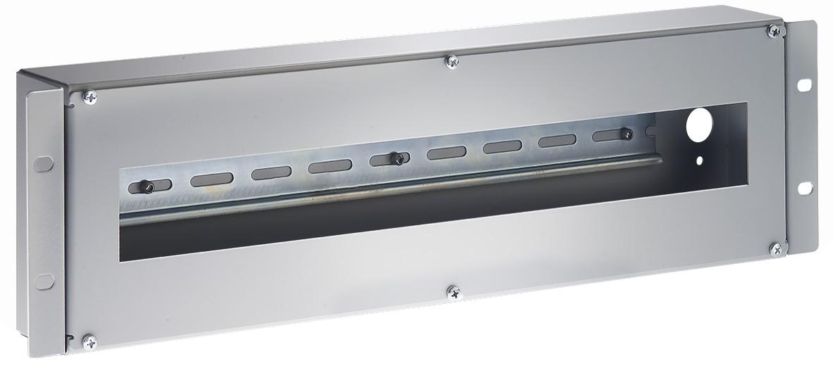 Contenitore Guida DIN 3U per Armadi 19'' Grigio