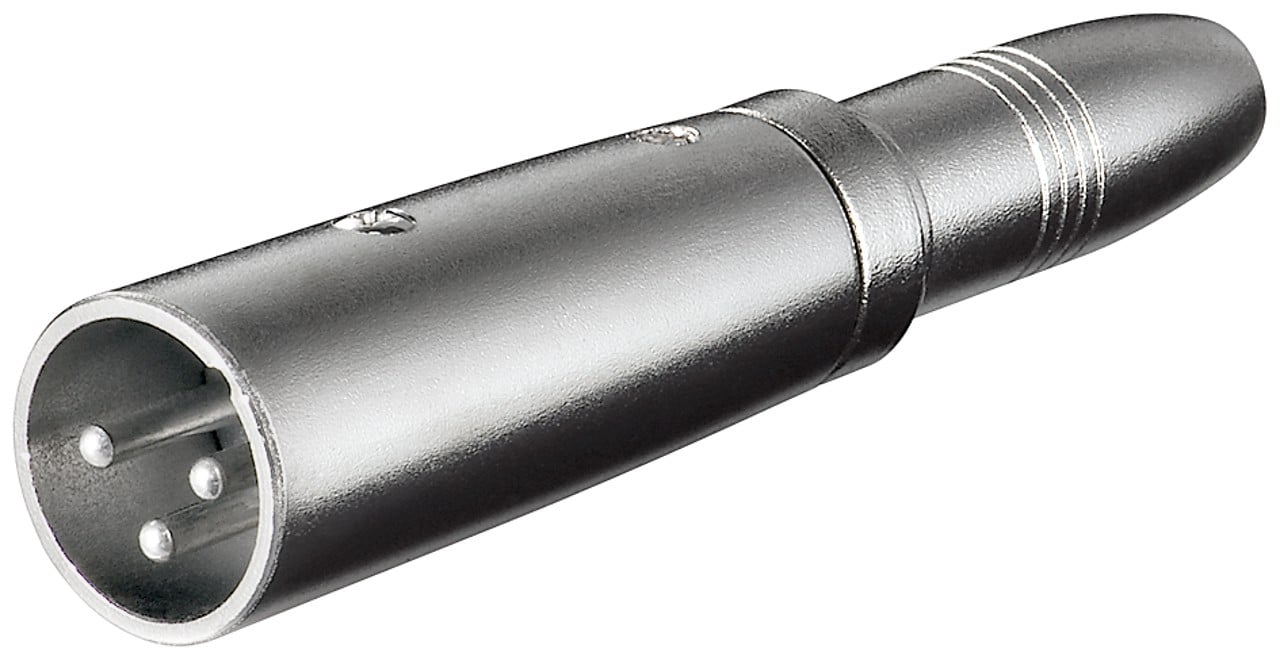 Adattatore XLR Cannon Maschio ad Audio 6,35mm Femmina Mono