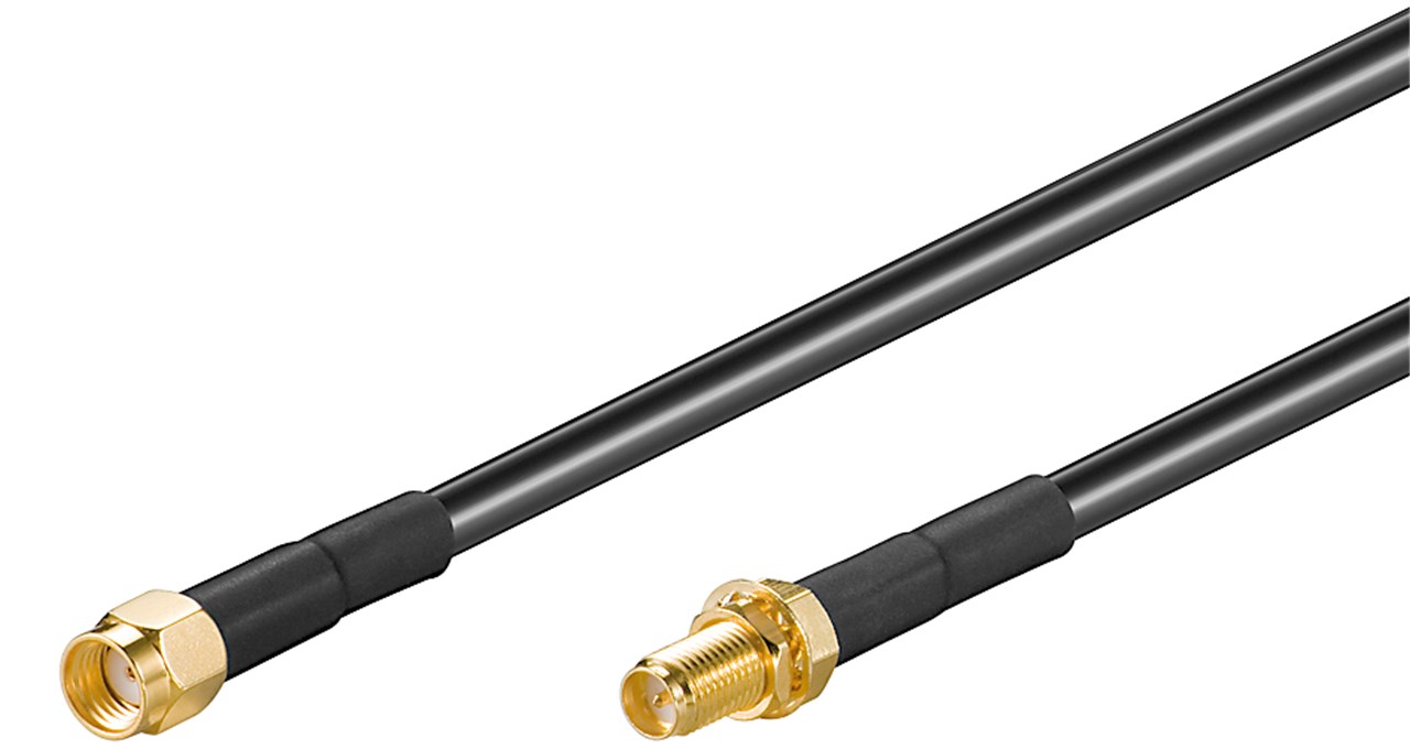 Cavo antenna RP-SMA M/F 2 mt