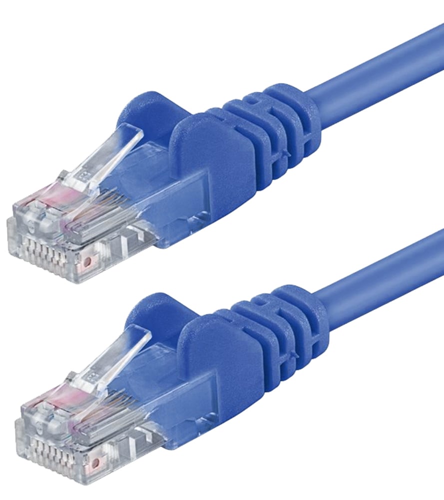 Cavo di rete Patch CCA Cat. 5e Blu UTP 3 mt