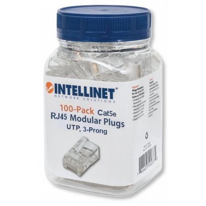 Confezione 100 Plug RJ45 per Cavo Rigido Cat.5e UTP