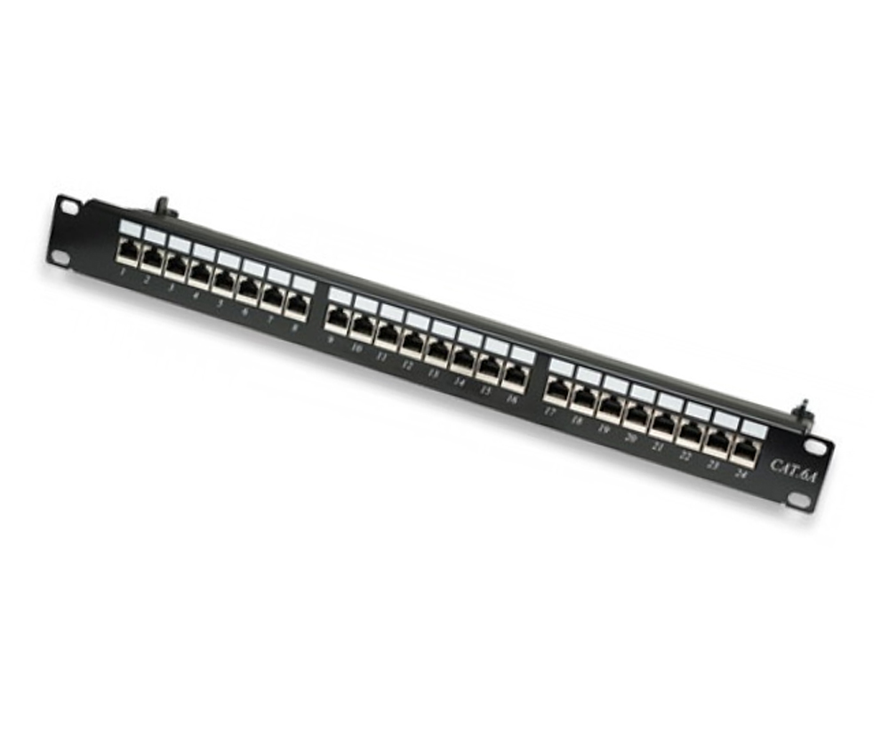 Pannello Patch STP 24 Posti RJ45 cat. 6A