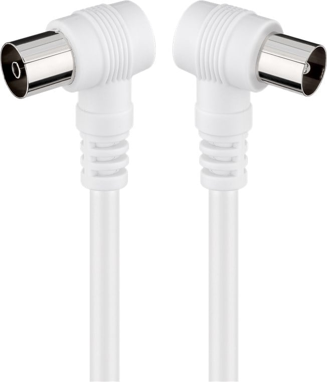 Cavo Antenna TV M/F 5 mt  angolato 90°