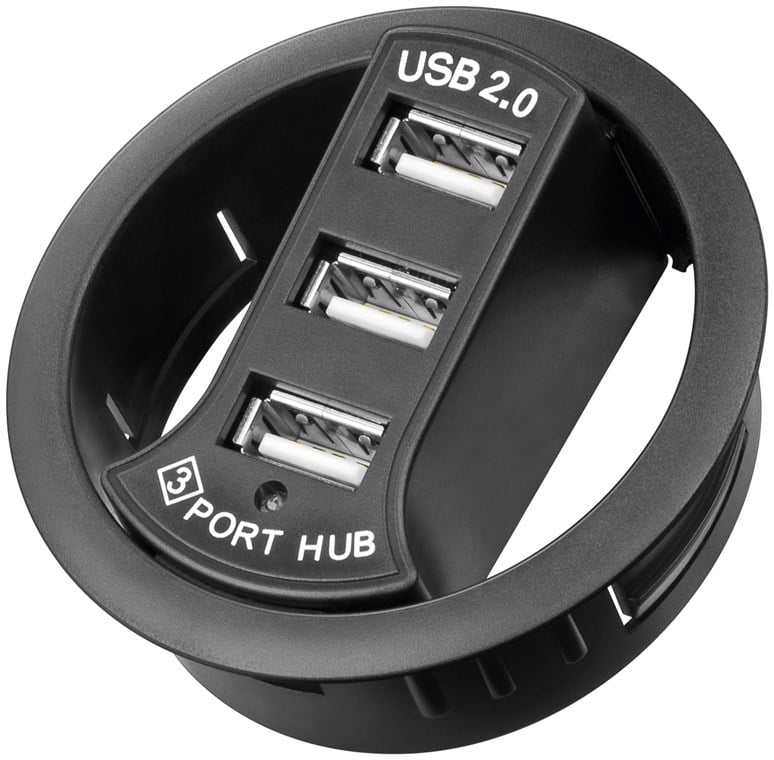 Quasi tutti i dispositivi portatili si collegano al computer attraverso porte USB. L Hub USB In-Desk ad adattamento versatile permette di collegare in modo facile e veloce flash drive, fotocamere e molto altro, lasciando libero lo spazio attorno al comput