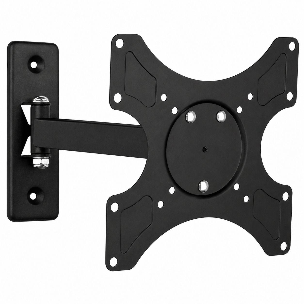 Supporto a muro per TV LED LCD 19 - 37'' inclinabile 2 snodi nero