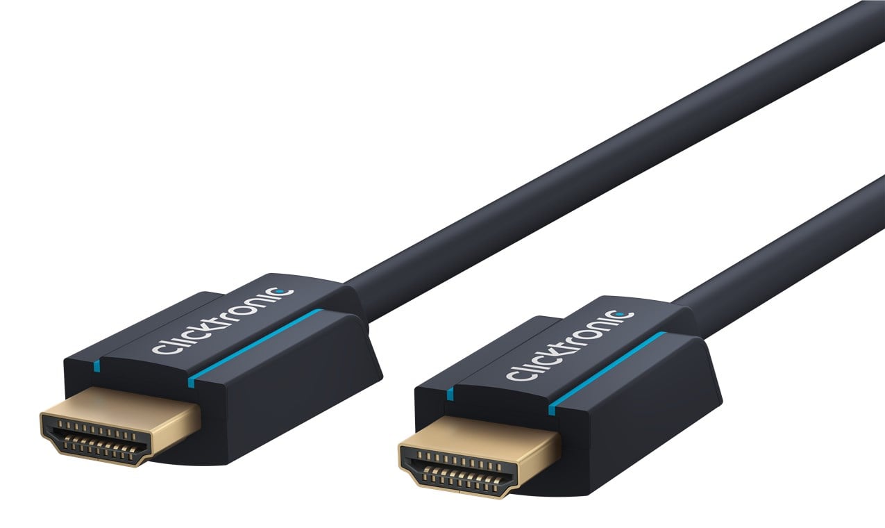 Il cavo HDMI™ 2.0 con Ethernet è specialmente progettato per la durata e la stabilità grazie alla costruzione propria del marchio. La costruzione del connettore in tre parti fatta di componenti in PVC e ABS può compensare molto