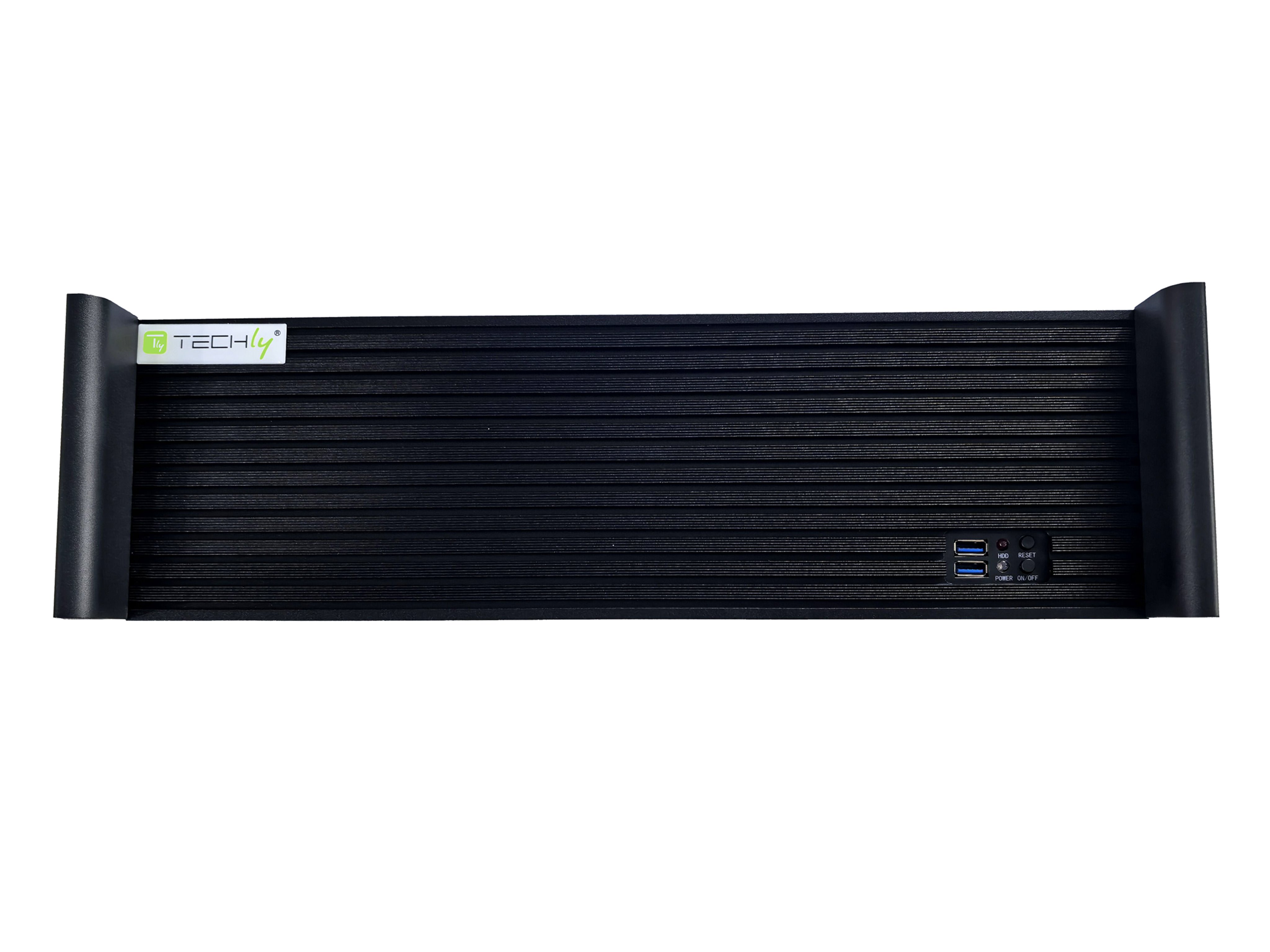 Chassis Industriale da Rack 19'' 3U Ultra Compatto Nero