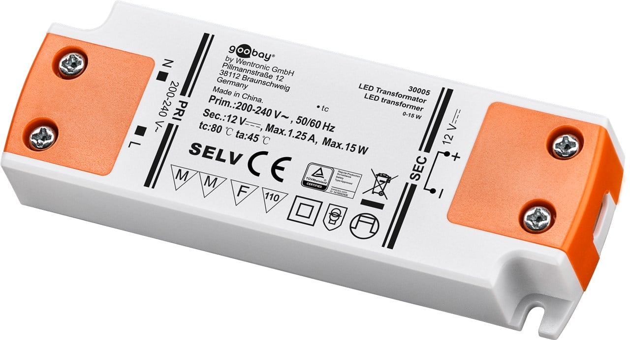 Alimentatore Led da 15W per Led (0.5W-15W)