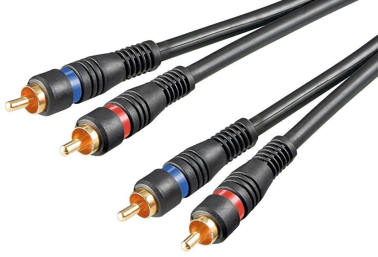 Cavo Audio 2RCA M/M 1.5mt Alta qualità