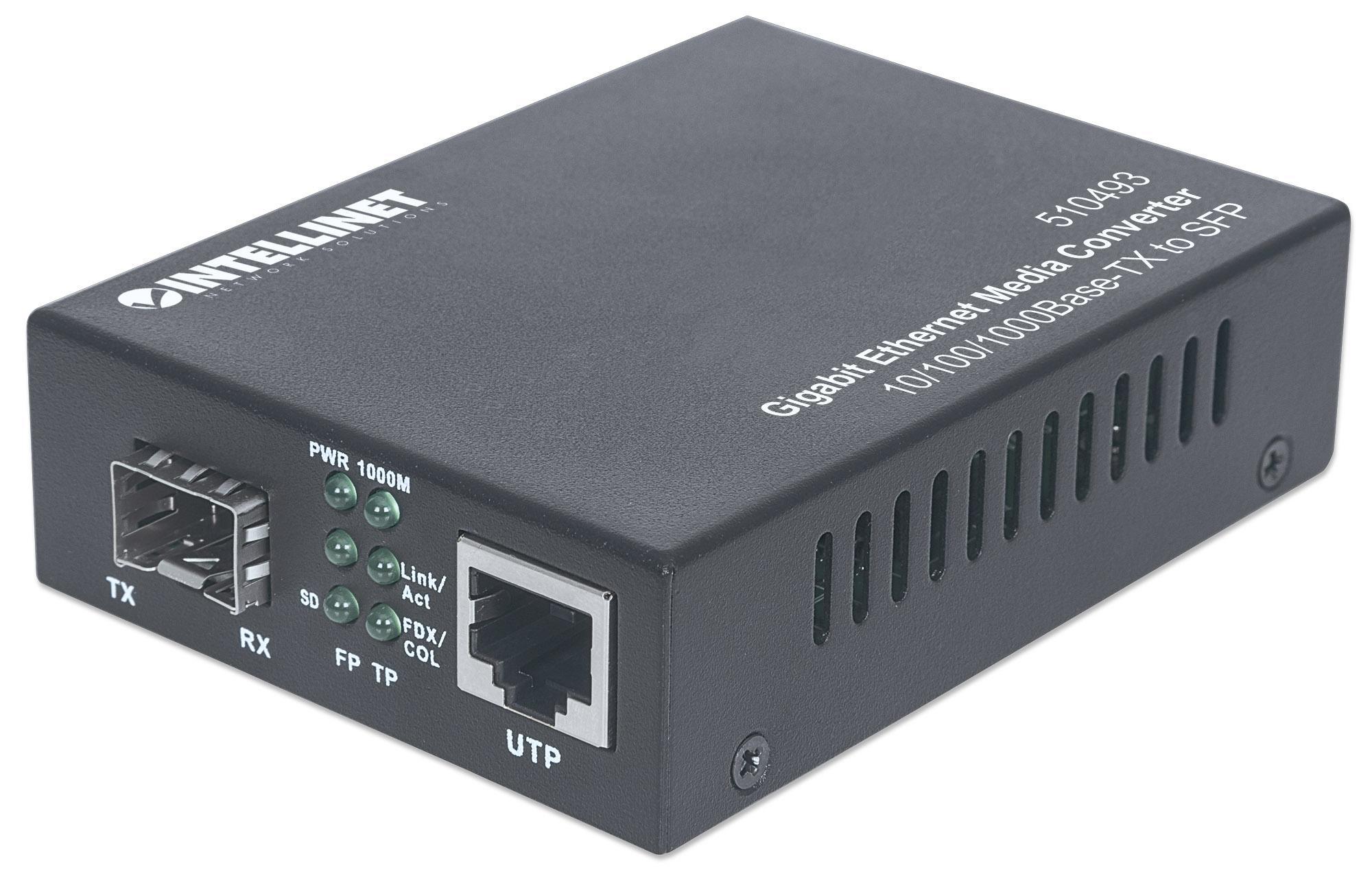 Convertitore RJ45 10/100/1000 Gigabit Ethernet slot SFP