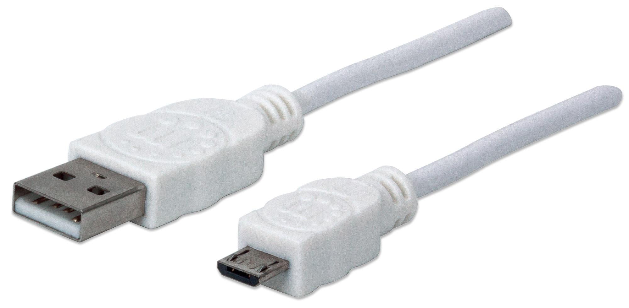 Cavo USB 2.0 A maschio/Micro B maschio 1m Bianco