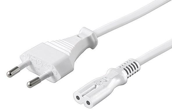 Cavo alimentazione C7 a italiana 3,0 m Bianco