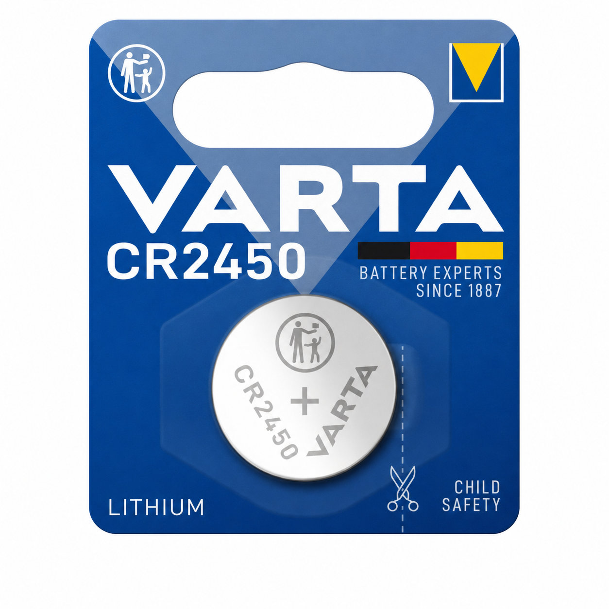 Batteria a bottone Litio CR2450 (blister 1 pz)