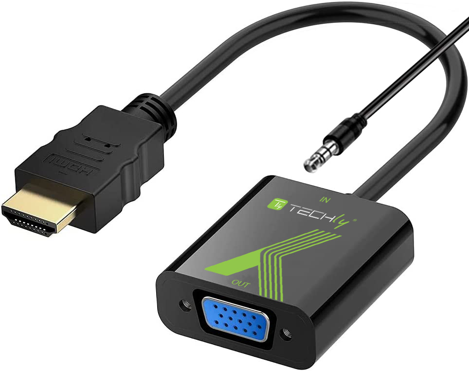 Questo adattatore converte il segnale digitale HDMI™ in video analogico VGA. Quando si guarda un film oppure si gioca su monitor VGA o proiettori tradizionali, questo convertitore permette non solo di godere la loro immagine ad alta definizione, ma