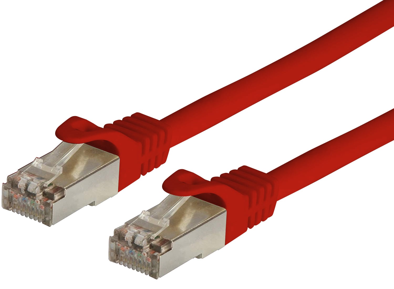 Cavo di rete Patch in CCA Schermato Cat. 6 Rosso F/UTP 10 m Bulk