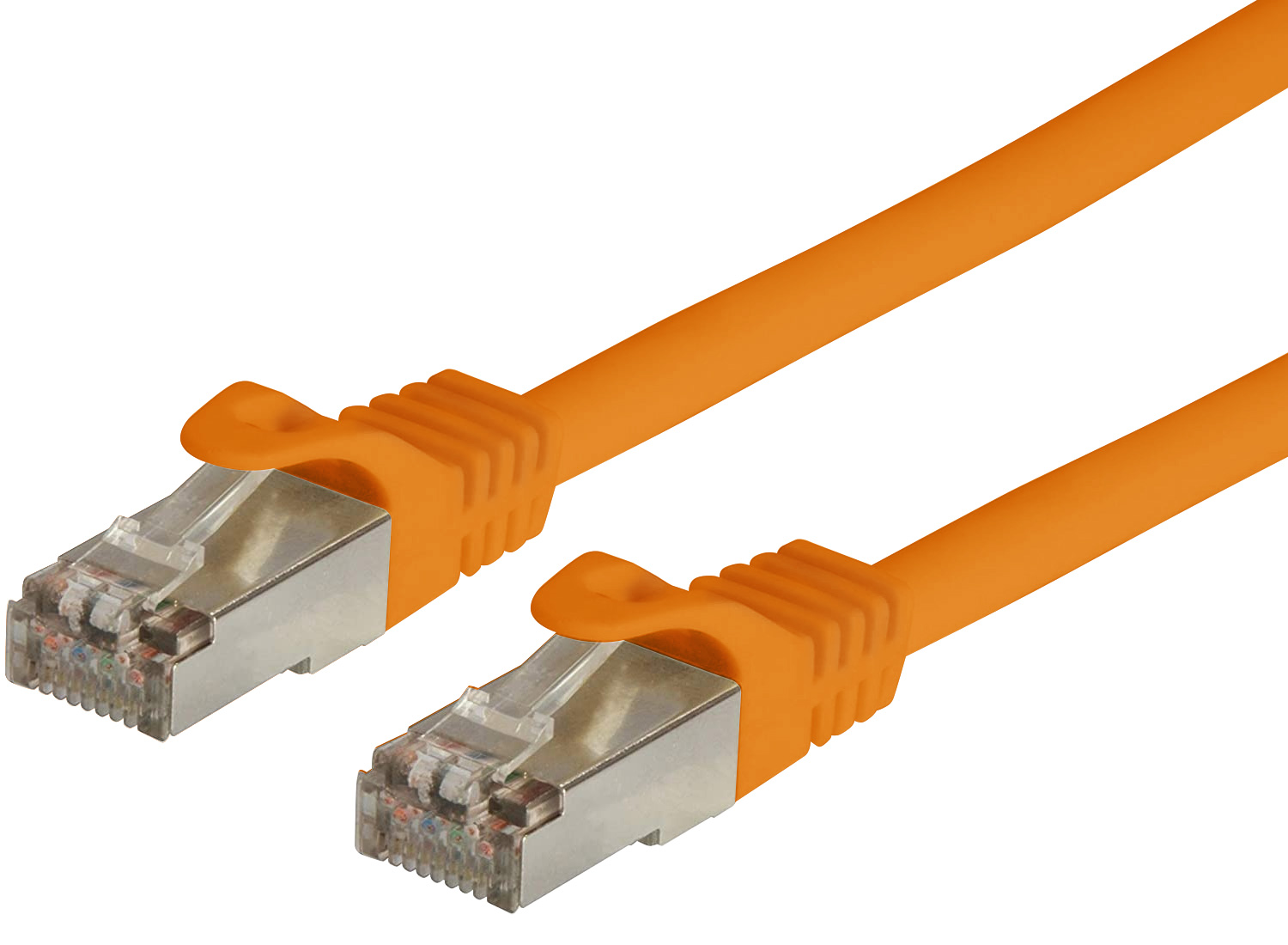 Cavo di rete Patch in CCA Schermato Cat. 6 Arancione F/UTP 1 m Bulk