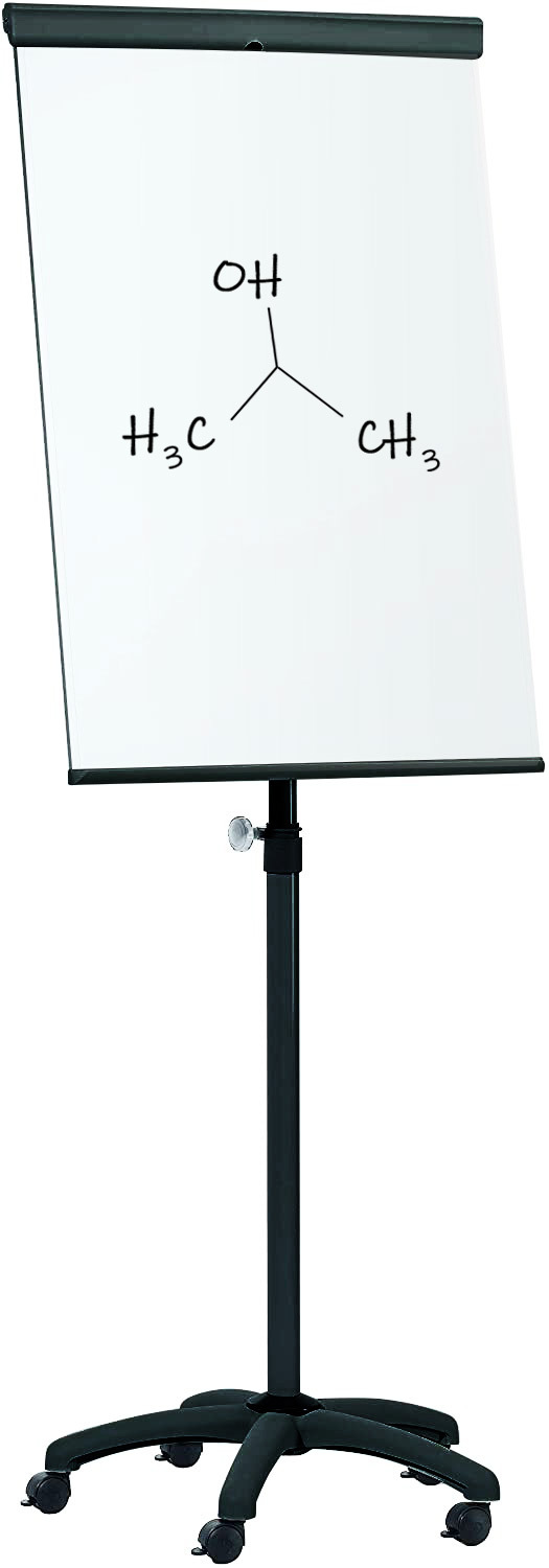 Lavagna Magnetica Cancellabile Flipchart Portablocco Ruote 70x100 cm