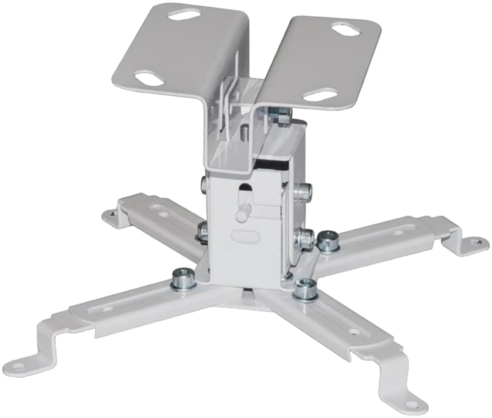 ICA-PM 2S è un supporto a soffitto universale per proiettori fino a 20kg. Offre un posizionamento flessibile del proiettore, con quattro bracci di supporto regolabili che possono adattarsi a una vasta gamma di fori di montaggio. Il connettore a sga