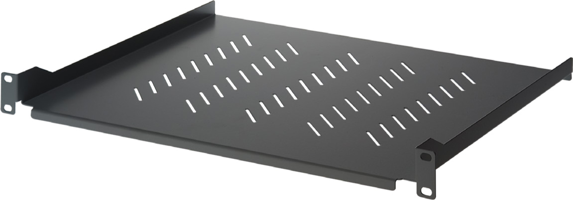 Mensola per Rack 19'' 400 mm 1U Nera 2 punti