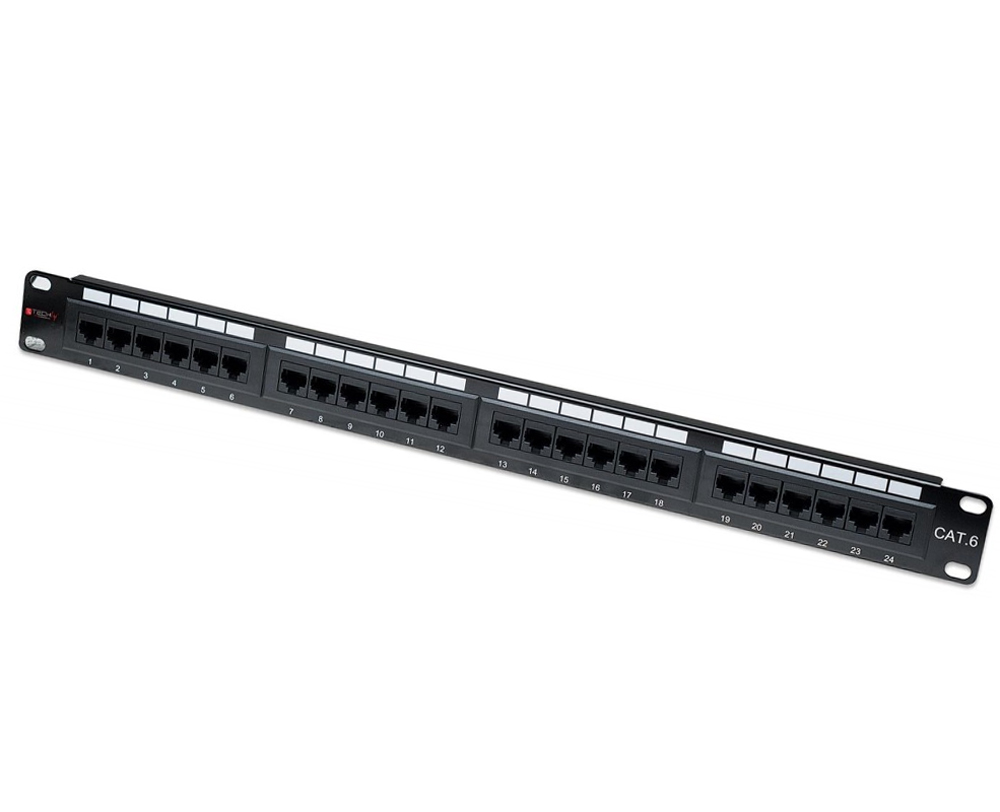 Pannello Patch UTP 24 Posti RJ45 Cat.6 Techly