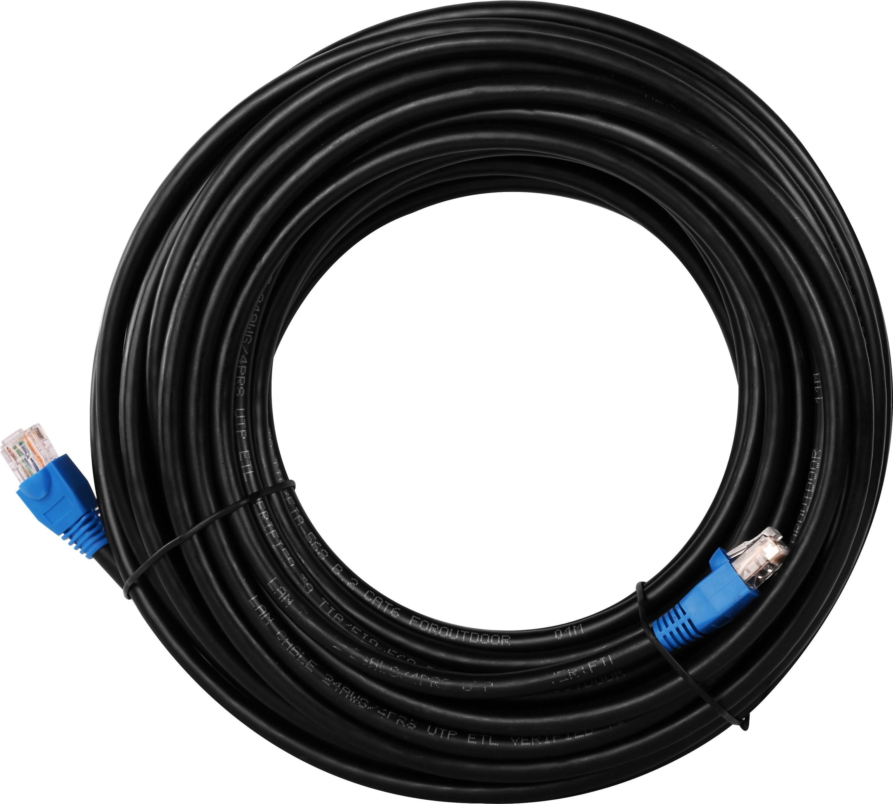 Matassa U/UTP Cavo Patch Cat.6 CCA 60m da Esterno Nero/Blu