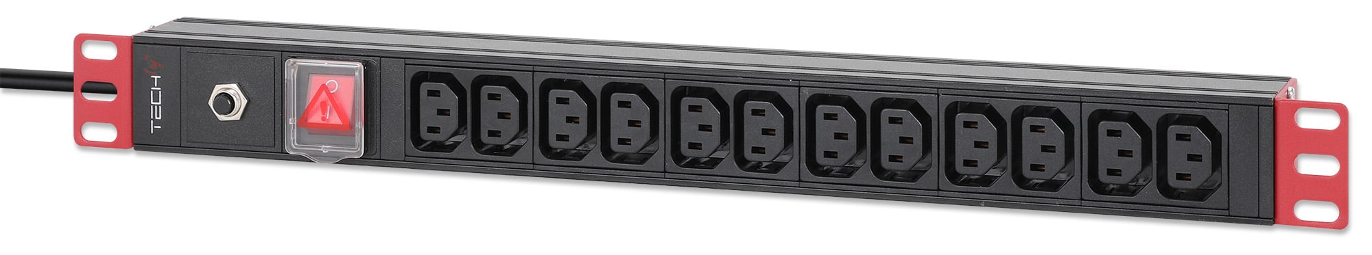 Multipresa 12 Posti VDE da Rack 19'' con Interruttore Spina C20 1U