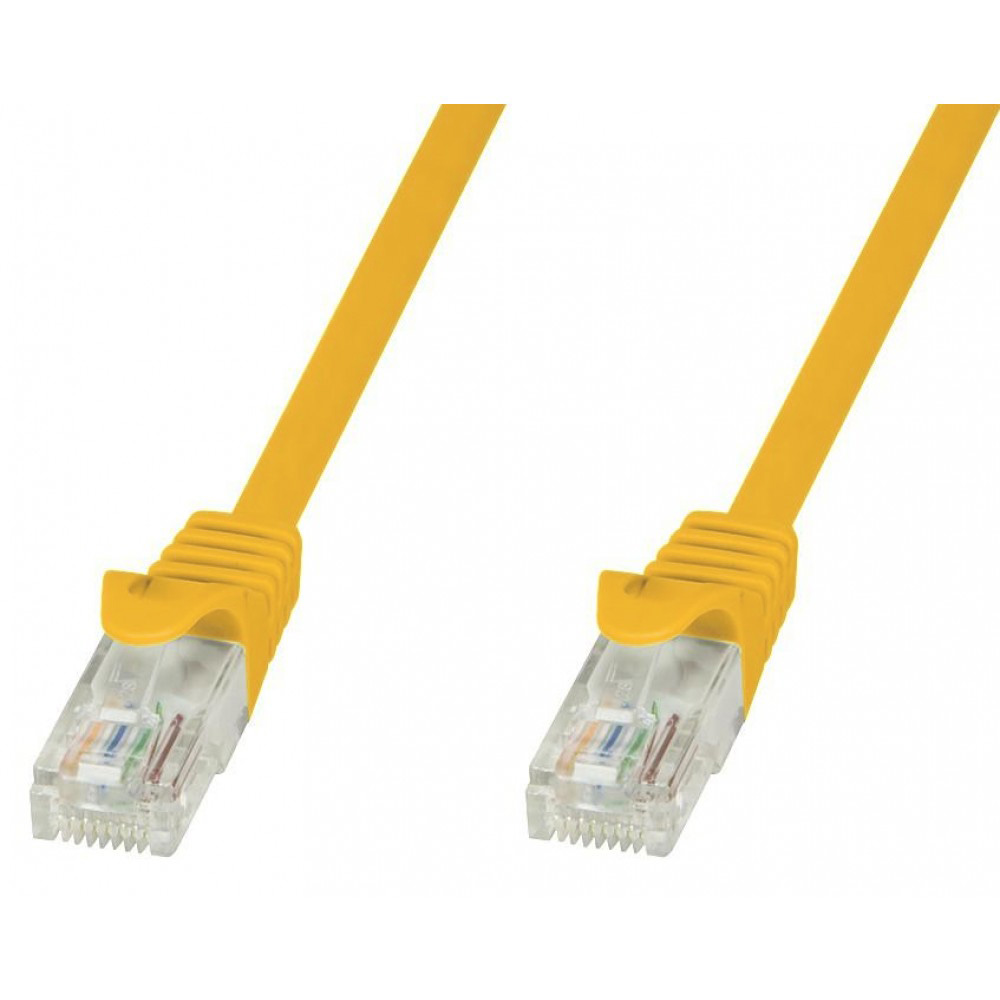 Cavo di rete Patch in CCA Cat.5E Giallo UTP 1,5m