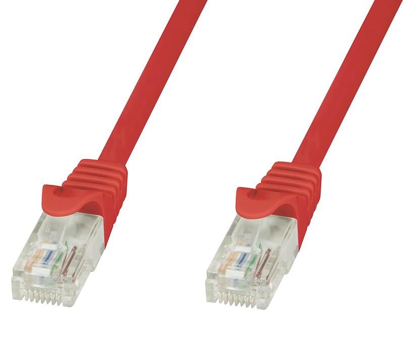 Cavo di rete Patch in CCA Cat.5E Rosso UTP 20m